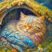 Knuffel Kitten Vogel Slapen in Vogelhuis Legpuzzel