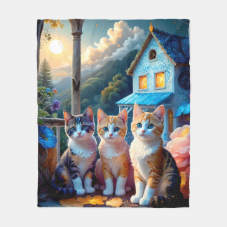 Knuffel Kitty's om mee te knuffelen Knuffelen Met  Fleece Deken