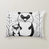 Knuffel & Knakussen – Schattig Beaver Duo Accent Kussen (Achterkant)