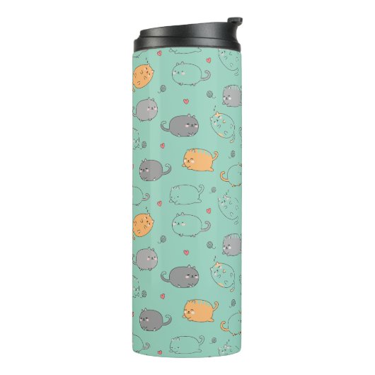 Knuffel & Knus Slaapkat Droompatroon Thermosbeker (Gedraaid links)