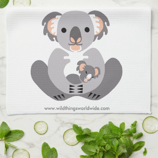 Knuffel KOALA - Behoud - Bedreigd dier Theedoek (Gevouwen)