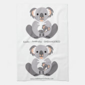 Knuffel KOALA - Behoud - Bedreigd dier Theedoek (Verticaal)