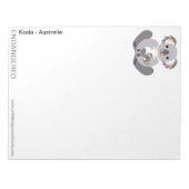 Knuffel KOALA -Dierenvriend -Australië-Marsupial Notitieblok (Voorkant)