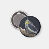 Knuffel Koketiel Magneet (Voorkant / Achterkant)