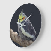 Knuffel Koketiel Wandklok (Hoek)