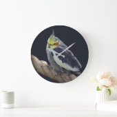 Knuffel Koketiel Wandklok (Huis)