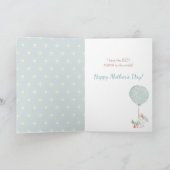 Knuffel Konijn Beste Mama Moederdag kaart (Binnen)