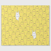 Knuffel Konijn Breipatroon Kado Mooie Pasen Cadeaupapier (Vlak)