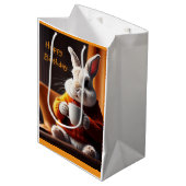 Knuffel Konijn Cadeostas Medium Cadeauzakje (Voorkant Gekanteld)