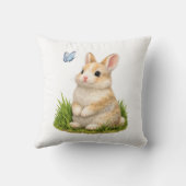 Knuffel Konijn Dekorative Kussen met Vlinder (Achterkant)