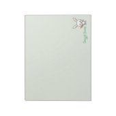 Knuffel Konijn Kawaii Custom Notitieblok (Linkerzijde)