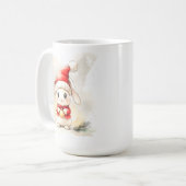 Knuffel Konijn Kerst Mok Wrap (Voorkant links)