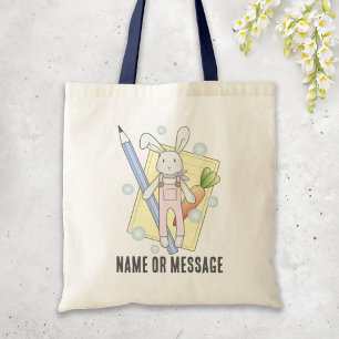 Knuffel Konijn Kinder Schooltas Boek Tote Bag