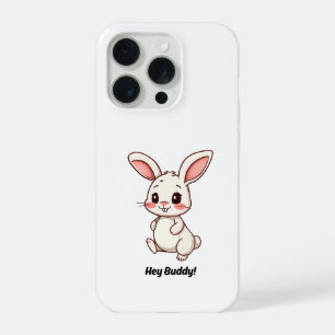 Knuffel Konijn Konijn "Hé maatje" telefoonhoesje iPhone 15 Pro Case