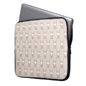 Knuffel konijn laptop hoes (Voorkant Links)