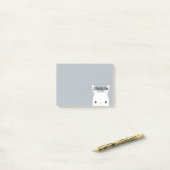 Knuffel Konijn met Persoonlijke Naam Post-it® Notes (Op bureau)
