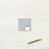 Knuffel Konijn met Persoonlijke Naam Post-it® Notes (Op bureau)