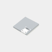 Knuffel Konijn met Persoonlijke Naam Post-it® Notes (Schuin)