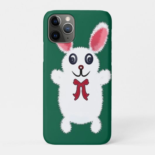 Knuffel Konijn met Rode Strik - Chri Case-Mate iPhone Case (Achterkant)