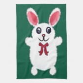 Knuffel Konijn met Rode Strik - Chri Theedoek (Verticaal)