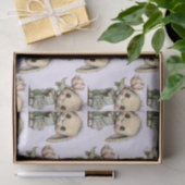 Knuffel Konijn met Tulp Patroon Tissuepapier (Geschenk)