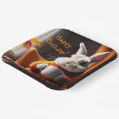 Knuffel Konijn Papieren Bordje (Gebogen)