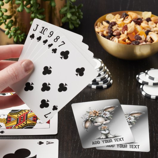 Knuffel Konijn Pokerkaarten (Insitu)