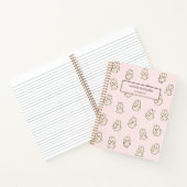 Knuffel Konijn Roze Kinderen Notitieboek (Binnen)