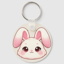 Knuffel Konijn Sleutelhanger