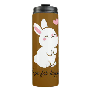 Knuffel Konijn Thermische Tumbler Thermosbeker