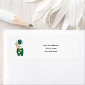 Knuffel Konijn Trombone Groen Personaliseer Retour Etiket (Insitu)