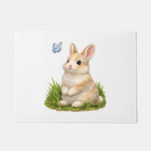 Knuffel Konijn Welkom deurmat natuur (Voorkant)
