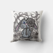 Knuffel Konijn Zen Doodle Worp Kussen (Achterkant)