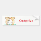 Knuffel Konijnenpaar Thunder_Cove Bumpersticker (Voorkant)