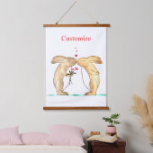 Knuffel Konijnenpaar Thunder_Cove Hangend Wandkleed (Slaapkamer)
