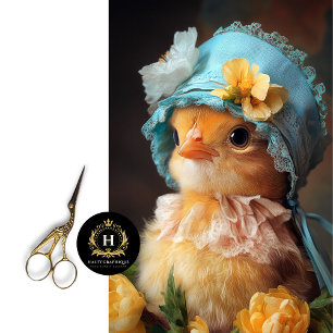 Knuffel Kuiken Hoedje Lente Ambachten Decoupage Tissuepapier