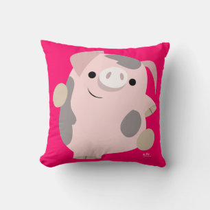 Knuffel Kussen Met Cute Cartoon Dansend Varken