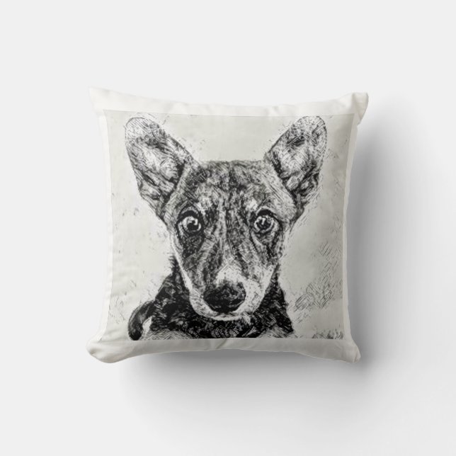 Knuffel Kussen met Hond (Voorkant)