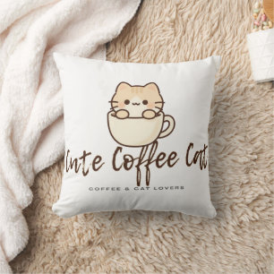 Knuffel Kussen met Mopshond en Koffie – Grappig vo