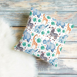 Knuffel Kussen met Wilde Jungle Dieren