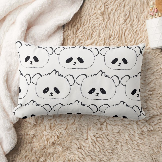 Knuffel kussen van een schattige panda, kussen voo (Deken)