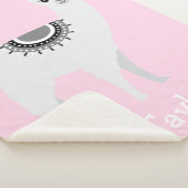 "Knuffel lama dromen" gepersonaliseerde sherpa dek Deken (3/4)