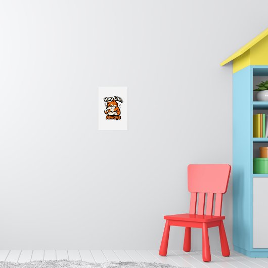 Knuffel Leven, Altijd – Comfortabele Katte Tee Poster (Kinderkamer 1)