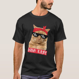 Knuffel Leven Kitty Kat Schurk Gansta Grappig Gang T-shirt