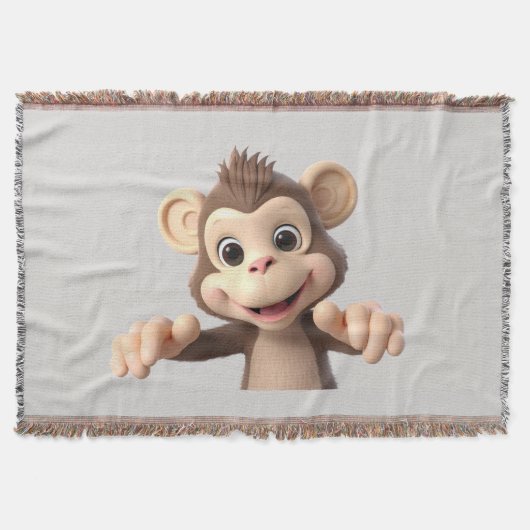 Knuffel me aap deken (Voorkant)