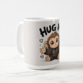 Knuffel Me Aap Koffiemok (Voorkant links)