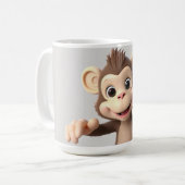 Knuffel me aap koffiemok (Voorkant links)
