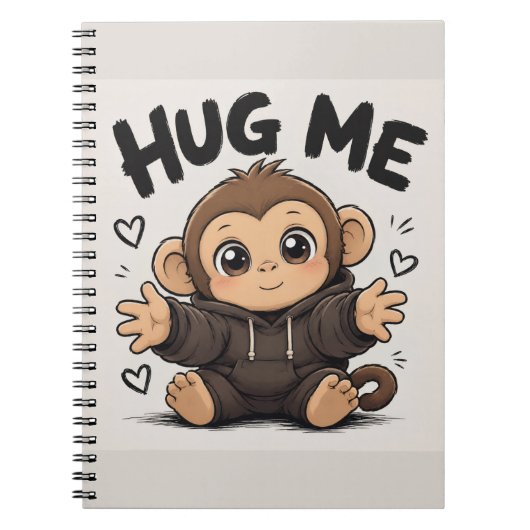Knuffel me aap notitieboek (Voorkant)
