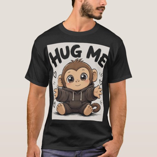 Knuffel Me Aap T-shirt (Voorkant)