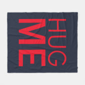 Knuffel me fleece deken (Voorkant (Horizontaal))